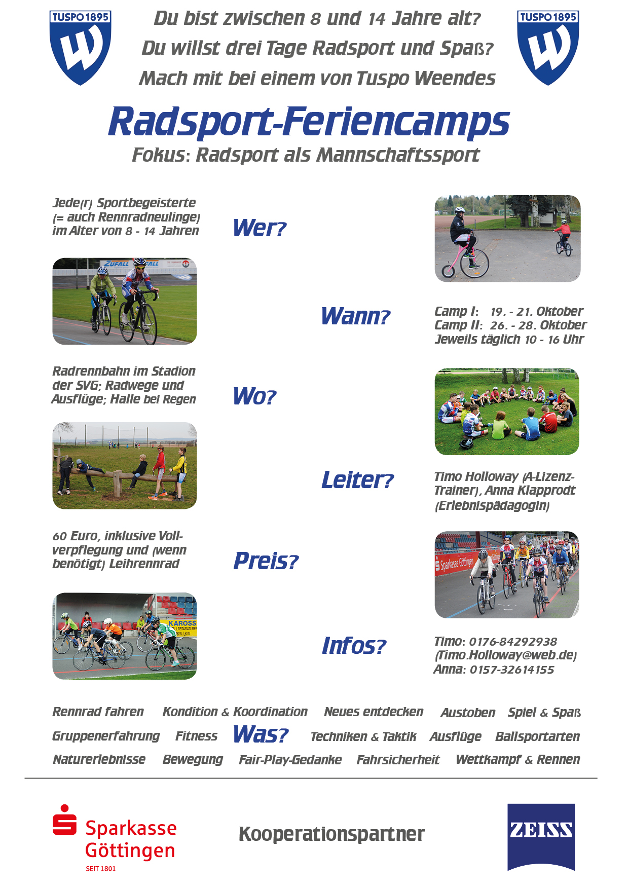 Ausschreibung Radsportcamp Herbst 2015